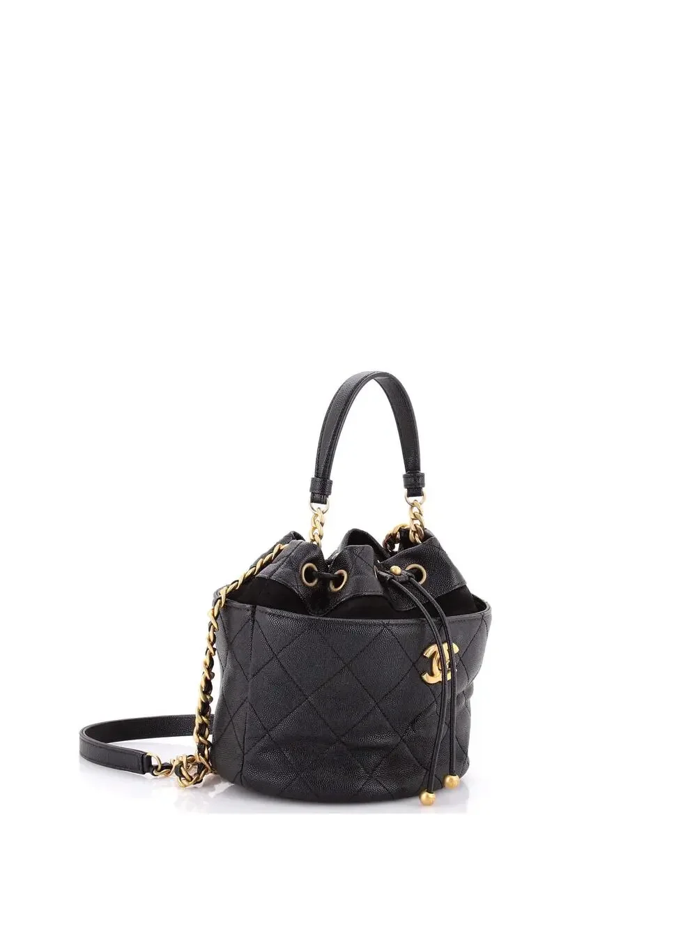 Chanel Cc Drawstring Bucket Bag Quilted #301669C46B